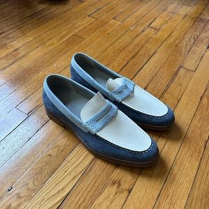 Sperry Gold Cup Exeter Men’s Loafer. Size 10 US. Blue/light blue/white